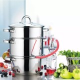 Set oale din inox pentru preparat suc si siropuri, 26 cm, capacitate 8 litri, Kinghoff