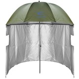 Shelter/Umbrela cu pereti laterali Baracuda U3-HUV, diametru 200 cm, protectie UV UPF50+, cuie ancorare, husa transport