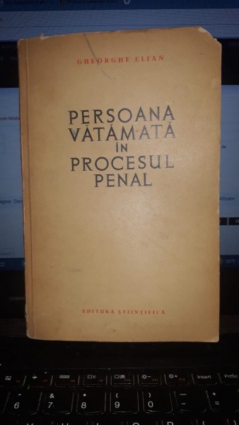 Persoana vatamata in procesul penal - Gheorghe Elian