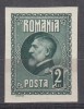 ROMANIA 1926 LP 74 A 60 a ANIVERSARE A REGELUI FERDINAND 2 LEI VERDE NEDANTELAT EROARE LINIE ALBA IN CADRU CIFREI 2 STARE MNH, Nestampilat