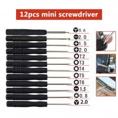 Set 12 surubelnite Torx Hex T2 T3 T4 T5 T6 telefon iPhone ochelari Apple Macbook