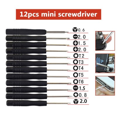 Set 12 surubelnite Torx Hex T2 T3 T4 T5 T6 telefon iPhone ochelari Apple Macbook foto