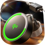 Incarcator Retea Wireless Lisen W602 2in1, 15W, 1.67A, Negru YL0324090008