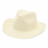 Palarie Panama din rafie unisex alb unt