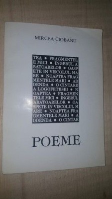 Poeme- Mircea Ciobanu foto