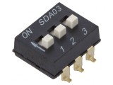 Comutator DIP-SWITCH 3 Secțiuni ON-OFF 24VDC
