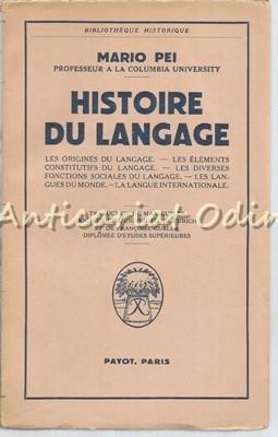 Histoire Du Langage - Mario Pei foto