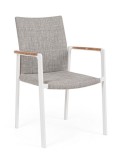 Set 4 scaune alb bej Jalisco 59x60.5x89 cm