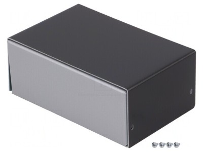 Carcasă Aluminiu Argintie 100x153x63mm foto