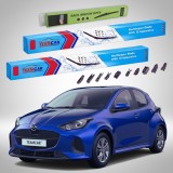 Cumpara ieftin Stergatoare Mazda 2 Hybrid XP210 Facelift 2024-2026 Set Fata si Spate Flat Premium TeamCar