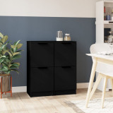 VidaXL Dulapuri, 2 buc., negru, 30x30x70 cm, lemn prelucrat