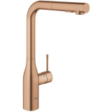 Baterie pentru spalator Grohe Essence 30270DL0, monocomanda, cartus ceramic, pipa pivotanta, marimea L, Cupru (Brushed Warm Sunset)