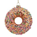Cumpara ieftin Set 6 ornamente brad Craciun sticla multicolora &Oslash; 10x4 cm