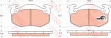 Set placute frana,frana disc CITROEN XSARA Cupe (N0) (1998 - 2005) TRW GDB1305