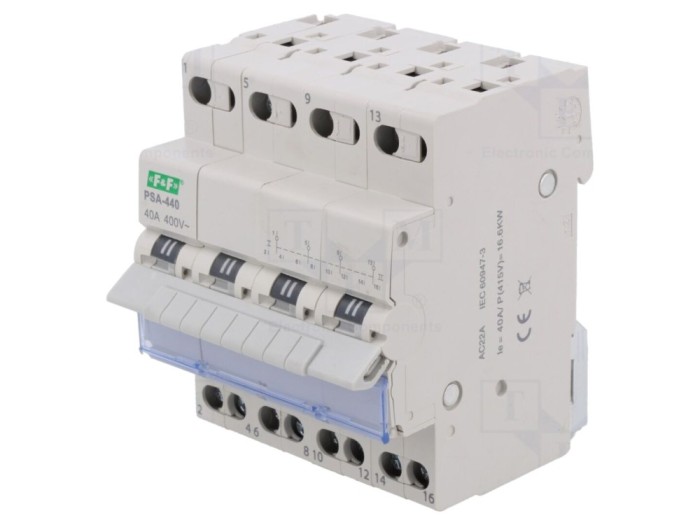 Comutator rețea-generator 4 poli, 40A