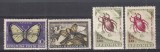 ROMANIA 1956 LP 413 LP 413 a INSECTE DAUNATOARE CU EROARE 1,75 LEI ROSU VIOLET CULOARE SCHIMBATA SI CARABUSUL DEPLASAT SERIE MNH