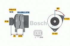 Generator / Alternator OPEL ASTRA G Hatchback (F48, F08) (1998 - 2009) BOSCH 0 986 044 440 foto