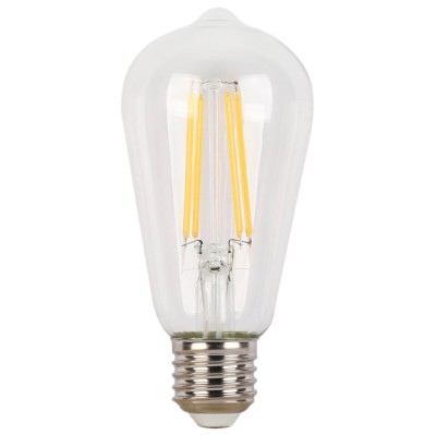 Bec LED filament Hoff clasic ST58 E27 4W 600lm lumina rece 6500 K foto