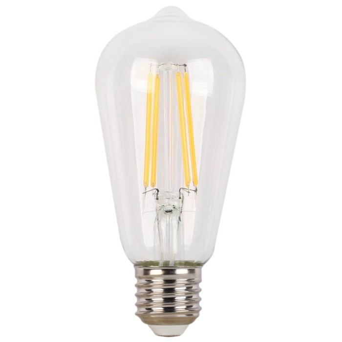 Bec LED filament Hoff clasic ST58 E27 4W 600lm lumina rece 6500 K