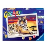 Set pictura pe numere Ravensburger - Tigru