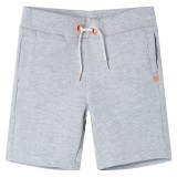 Cumpara ieftin Pantaloni scurți pentru copii cu șnur, gri, 128
