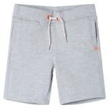 Pantaloni scurti pentru copii cu snur, gri, 128 GartenMobel Dekor, vidaXL