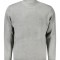 Pulover cu guler inalt barbati, cu mini logo brodat, Regular fit, gri, 2XL