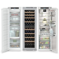 Combina frigorifica incorporabila Side by Side Liebherr IXRFW 5180 Peak, NoFrost, BioFresh cu HydroBreeze, 768 l, InfinitySpring, Vitrina vinuri, IceT