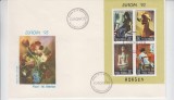 C12 - FDC Romania - Europa 93 - Arta contemporana - colita - LP1316 - 1993