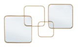 Cumpara ieftin Oglinzi de perete cu rama din metal auriu Oralie 70 cm x 2.7 cm x 40 h