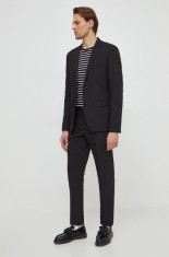Lindbergh costum barbati, culoarea negru, neted