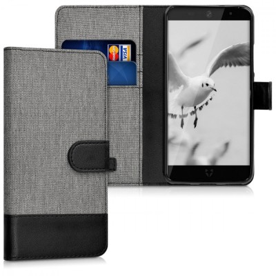 Husa pentru Wileyfox Swift 2, Textil, Gri, 41644.01 foto