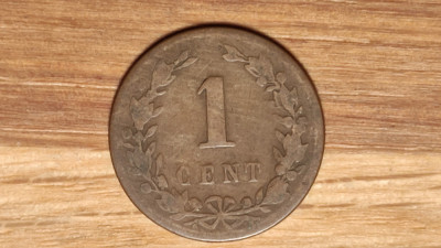 Olanda - moneda de colectie bronz - 1 cent 1878 - Willem III foto