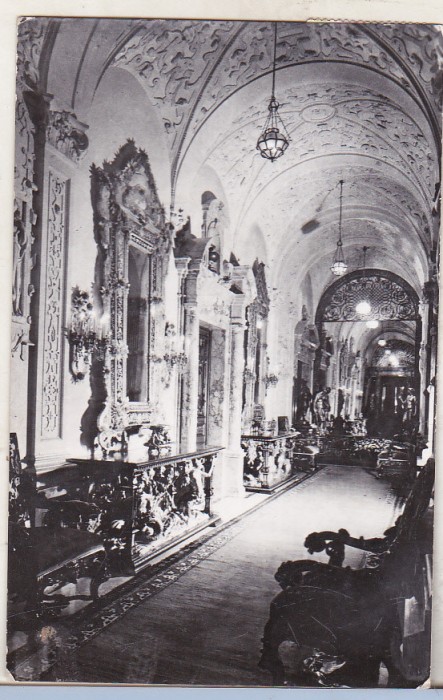 bnk cp Sinaia - Muzeul Peles - Culoar la parter - circulata
