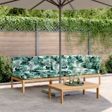 vidaXL Set canapele grădină cu perne din paleți, 3 piese, lemn acacia 3209324