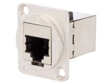 Adaptor FT Cat 6a Ecranat Metal 8p8c 19x24mm