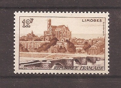 Franta 1955 - Castelul Limoges, MNH foto