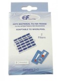 Set 2 bucati microfiltru antibacterian cu timestrip pentru frigider Whirlpool