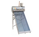 Panou Solar Nepresurizat Fornello, 10 Tuburi Vidate, Boiler Inox 82L + Vas Flotor 5L