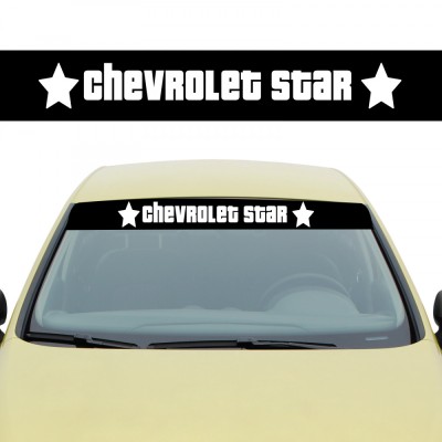 Sticker Parasolar Chevrolet Star , Autocolant Parbriz pentru Tuning Chevrolet foto