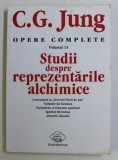 OPERE COMPLETE , VOL XIII , STUDII DESPRE REPREZENTARILE ALCHIMICE de C.G. JUNG , 1999 * PREZINTA HALOURI DE APA