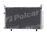 Condensator AC Toyota Highlander 2007; motor 2.4, 3.0 V6, dimensiuni [mm]: 690x415x16, uscator integrat, iesire 10,1mm, intrare 15,5mm; 8846048020;