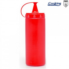 STICLA DISPENSER PENTRU SOSURI 700 ML, ROSU, CHEF LINE, COOKING BY HEINNER