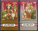BC834, Letonia 1995, serie folclor, europa cept
