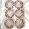 Set 6 boluri ceramice elegante cu trandafiri