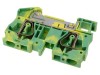 Conector &Icirc;mbinare Șine 0,2-6mm2 2 Borne Galben-Verde