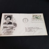 Plic Filatelic Istoric . Lady Bird Johnson. Prima Zi de Emisiune SUA 1966-FDC-