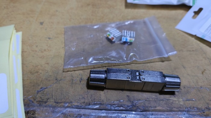 Adaptor Extender Cablu ZoeRax Cat6A Cat7 - Conector Cablu LAN RJ45 Ecranat Fără Unelte, Ethernet 10Gbps