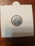 Moneda Moldova 5 Bani 2010, Colectie Numismatica, Stare Buna, Cartonas Protectie