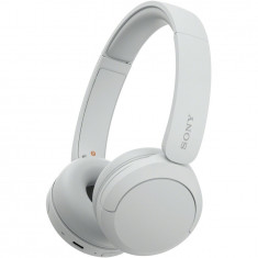 Casti On Ear Sony WH-CH520W, Wireless, Bluetooth, Microfon, Multipoint connection, Quick Charge, Autonomie 50 ore, Alb